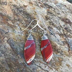 Stunning Red River Jasper earrings