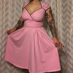 Pinup couture swan dress