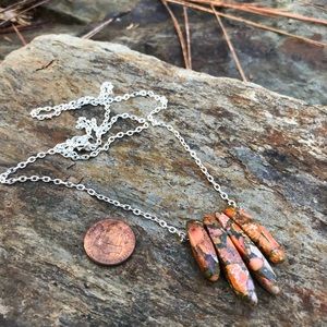 Impression jasper necklace