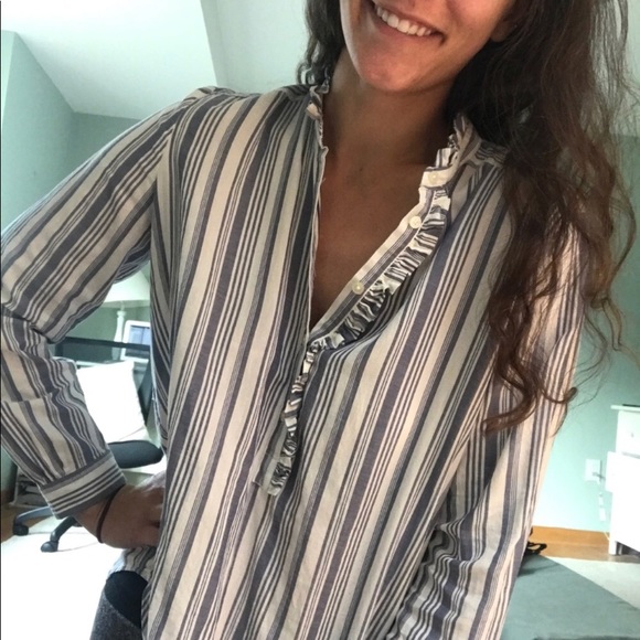 {LOFT} Peasant Top, M - Picture 1 of 3