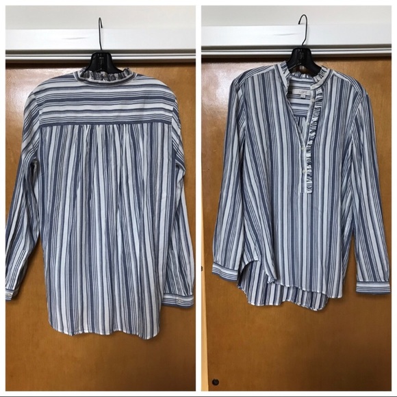 {LOFT} Peasant Top, M - Picture 2 of 3