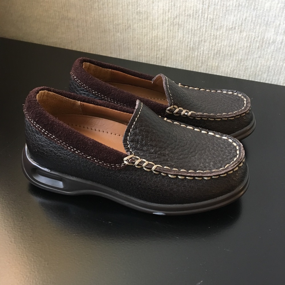 Boys Brown Nike Air Cole Haan Dress Shoes Size 7