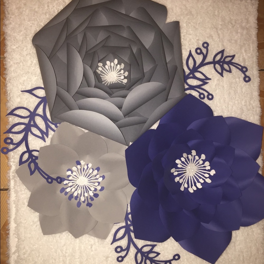 Paper flower set