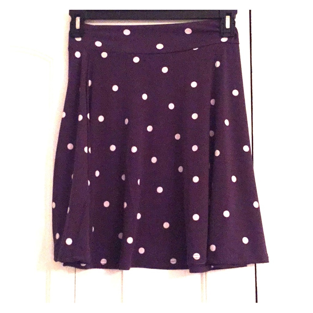 Lula Roe girls size 12 blue and white skirt