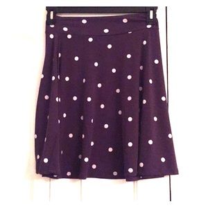 Lula Roe girls size 12 blue and white skirt