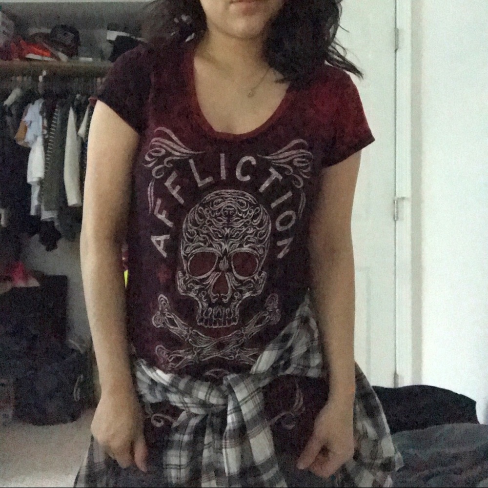 Reversible Affliction Graphic Tee