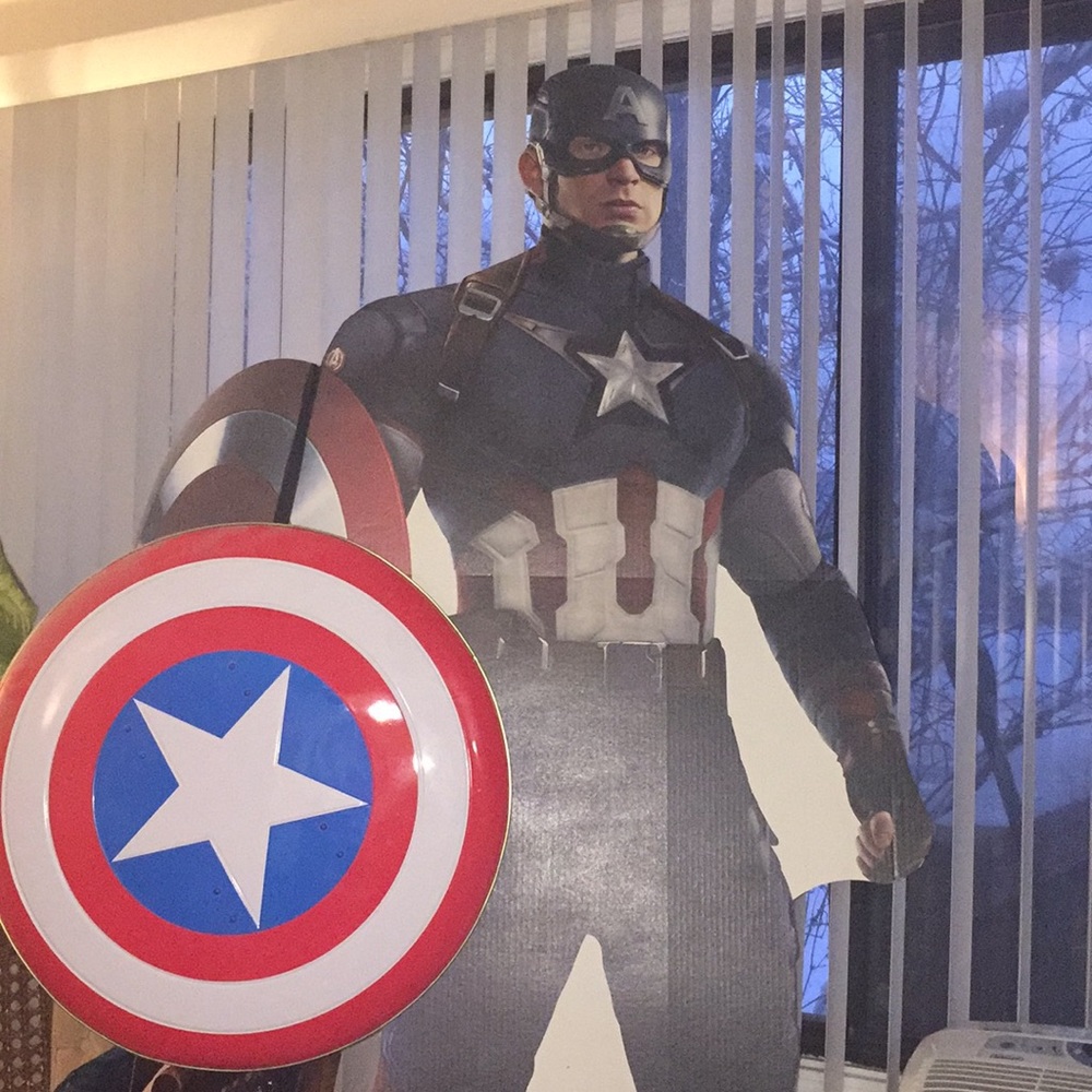 Life size Captain America standup & shield