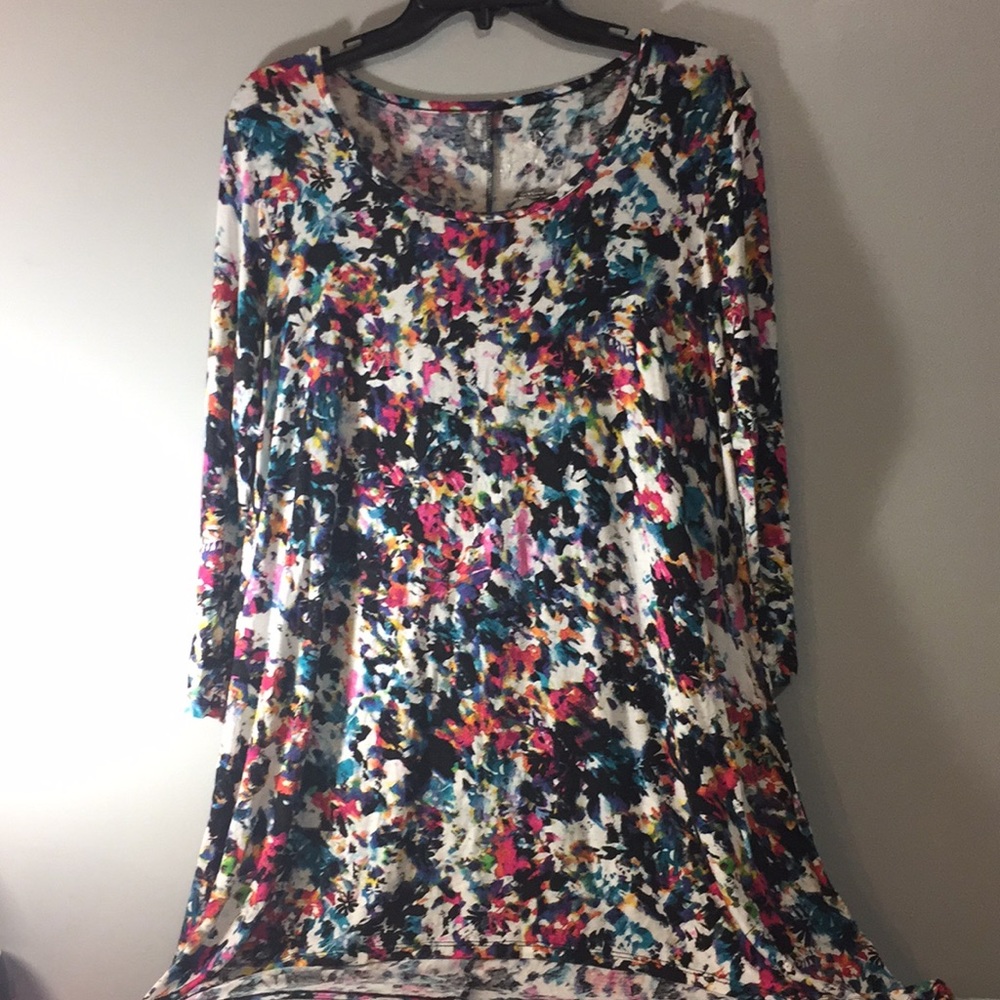 Multicolor High-Low Tunic