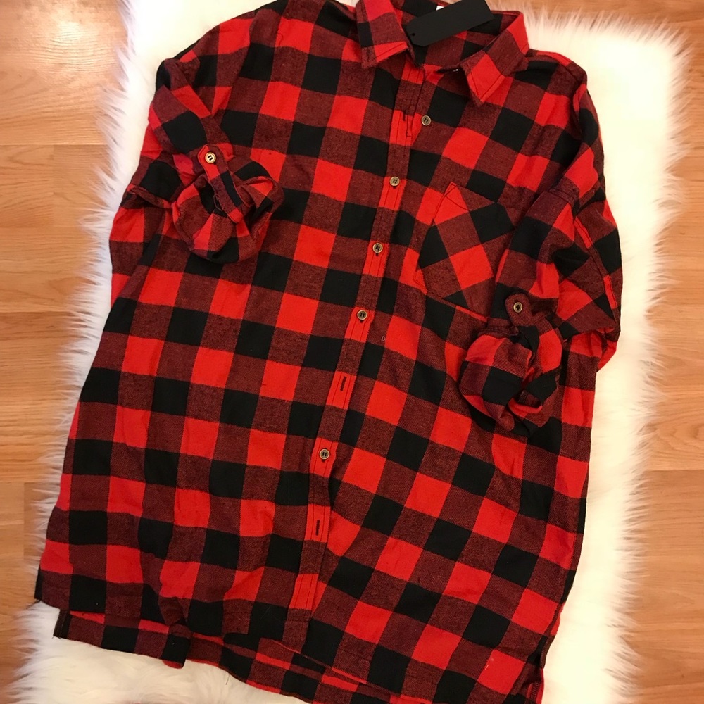 •LAST ONE• Oversized Boyfriend Flannel - Picture 3 of 4