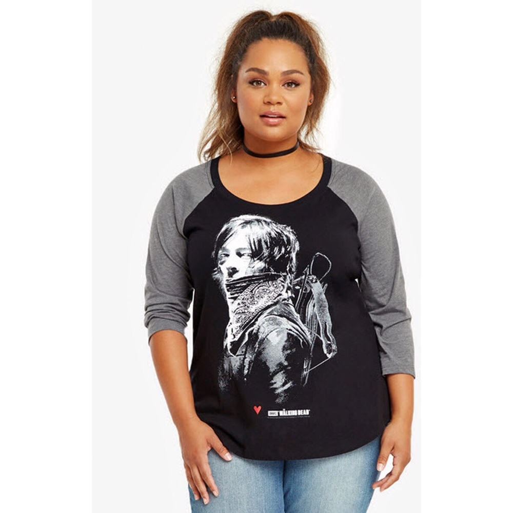 Torrid Walking Dead Daryl Dixon Raglan Tee 2X