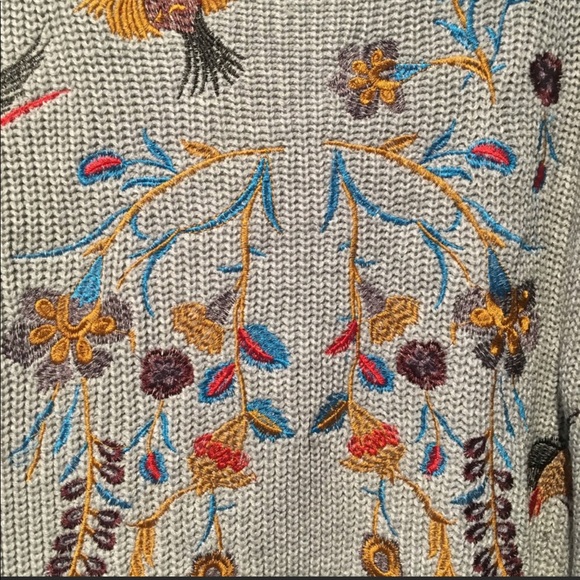 RELISTED Embroidered Long Open Cardigan - Picture 6 of 7