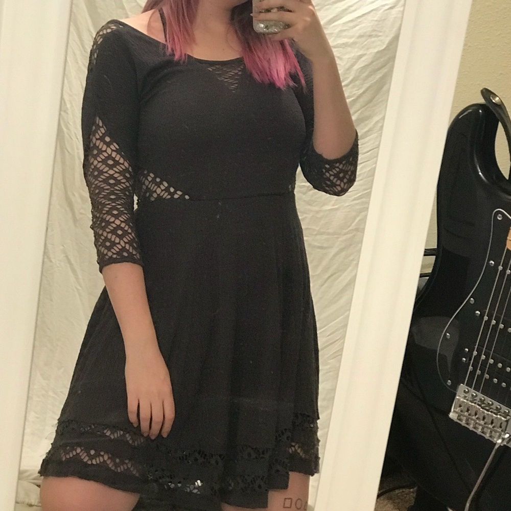 Olive Green Free People Warm Dress