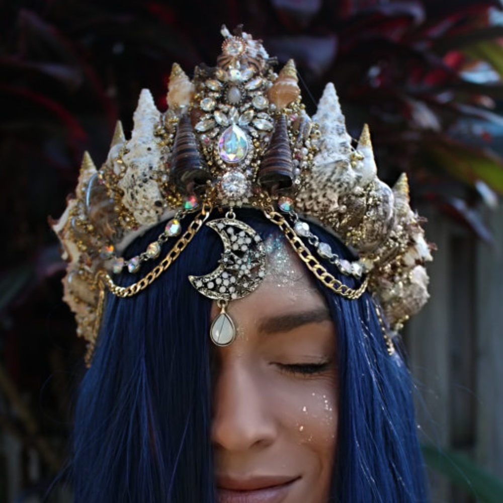 Large Mermaid Crown by Chelsea's Flower Crowns