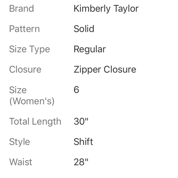 KIMBERLY TAYLOR STRAPLESS DRESS SIZE 6 - Picture 7 of 8