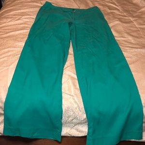 Banana Republic Factory teal wideleg slacks!