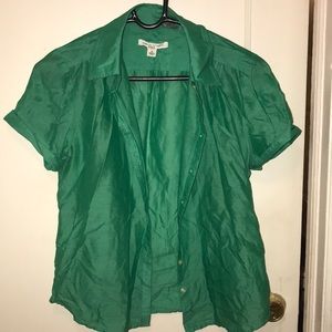 🛑BANANA REPUBLIC Green Button down dress shirt🛑