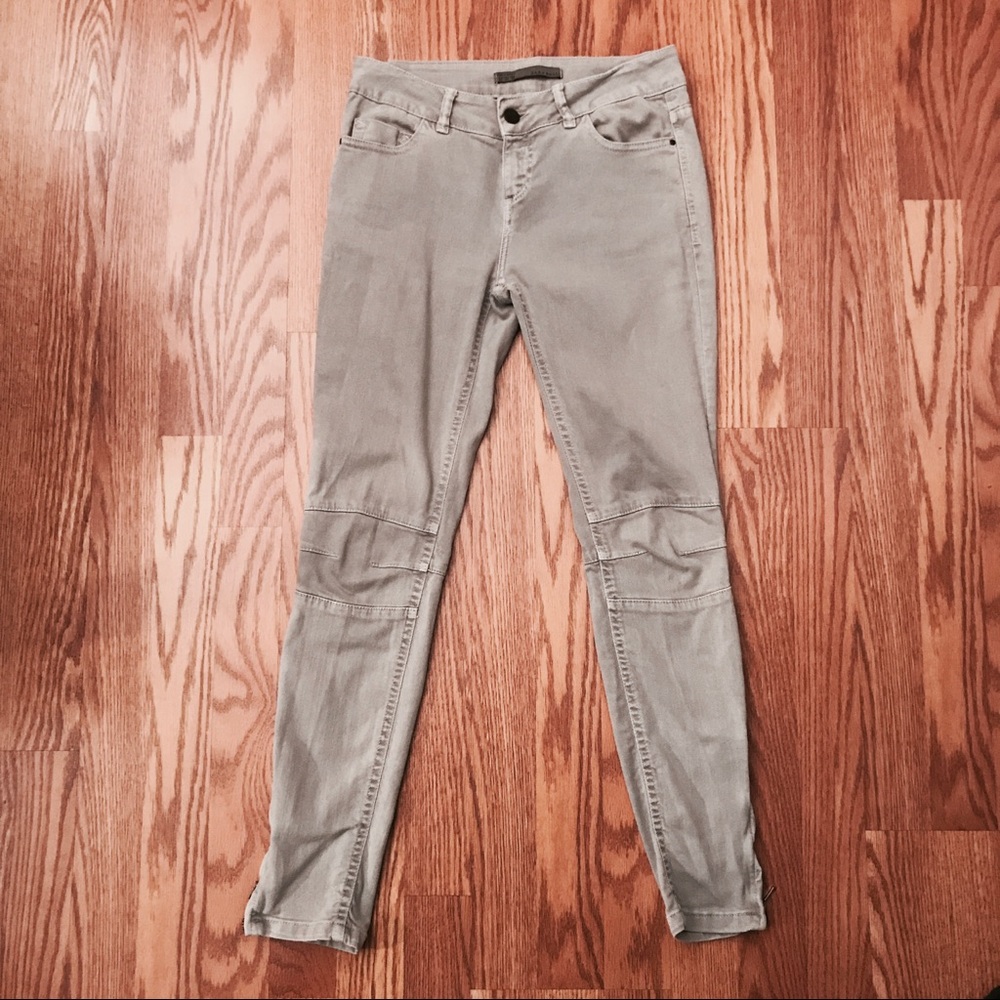 ZARA Skinny Motor Jeans with Ankle Zip