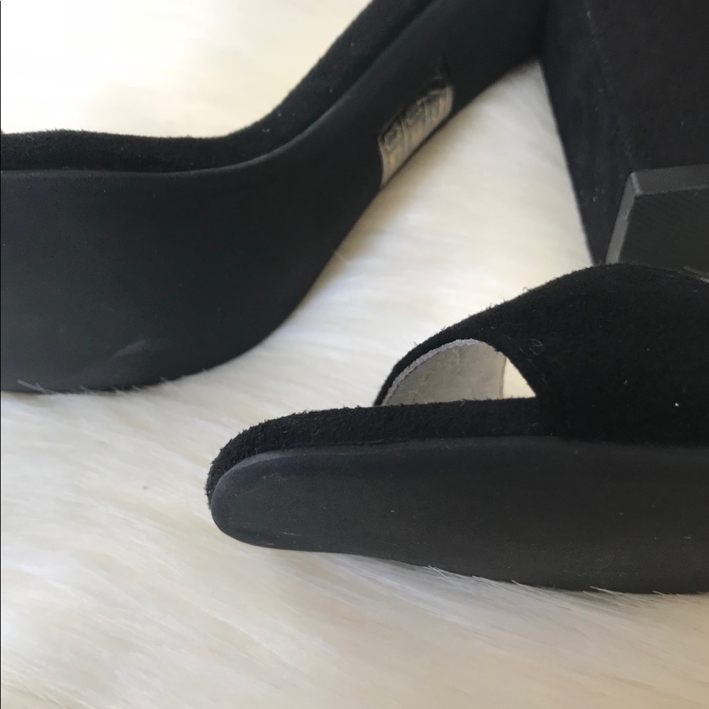 Jeffrey Campbell Formosa Heel Size 7.5 Black Suede - Picture 4 of 8
