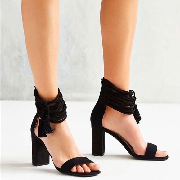 Jeffrey Campbell Formosa Heel Size 7.5 Black Suede - Picture 8 of 8