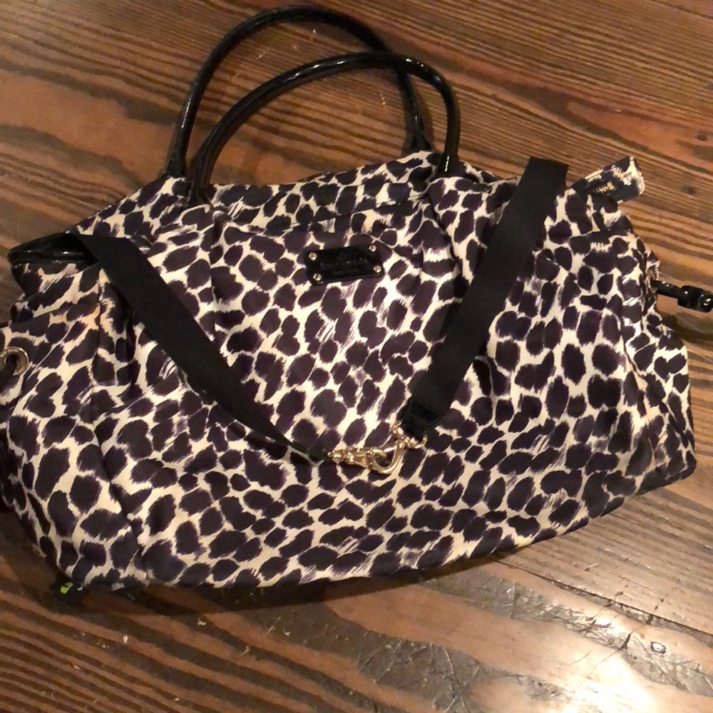 Kate Spade black and white diaper bag
