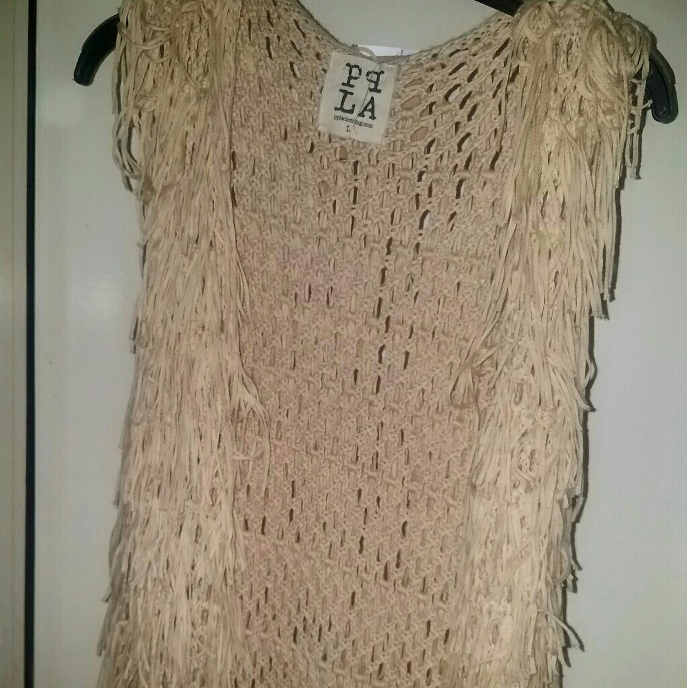 Fringe Vest NWT sz L