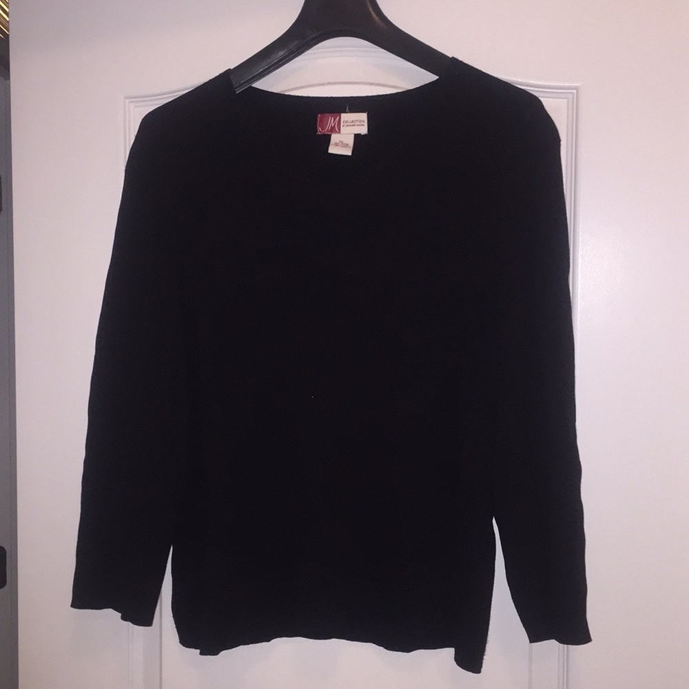 Black knitted dress shirt