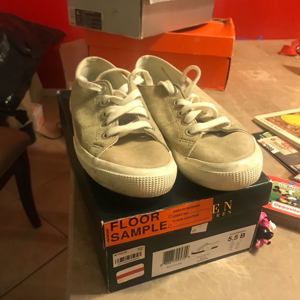 Ralph Lauren sneakers 5.5 W 5.5W khaki