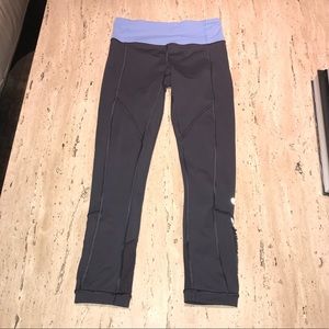 Reflective Ruffle Lululemon Capri Pants 2