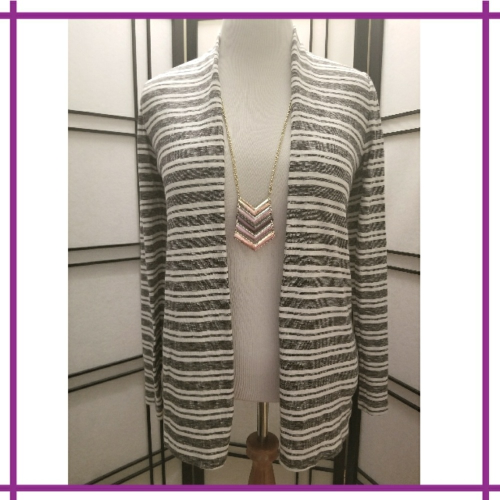 L.L. Bean Striped Cardigan