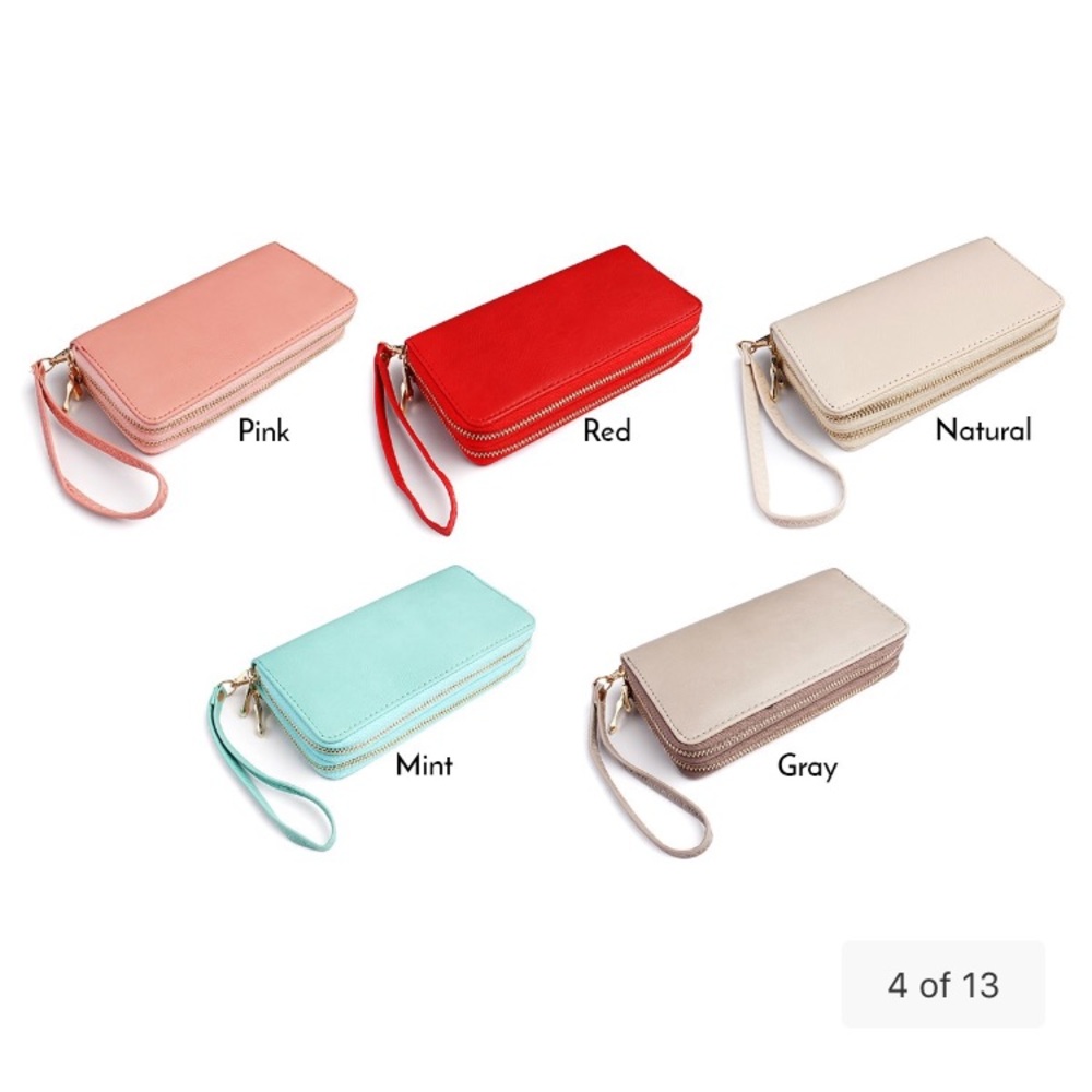 Double Zipper Wallets - Picture 3 of 4
