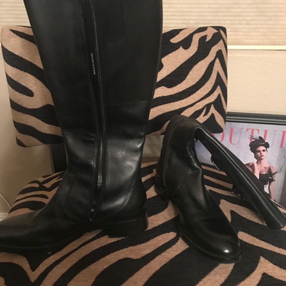 Tall black boots