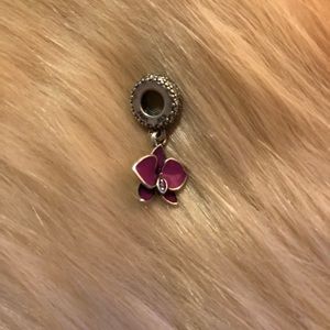 PANDORA Orchid Dangle Charm