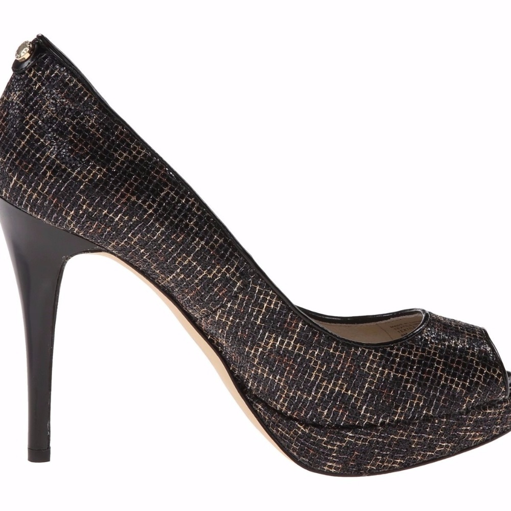 Michael Kors York Platform Cheetah Brown Glitter - Picture 2 of 5