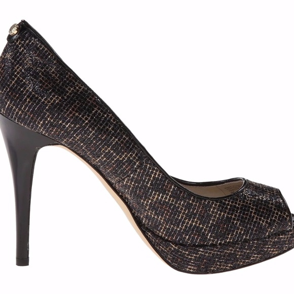 Michael Kors York Platform Cheetah Brown Glitter - Picture 2 of 5