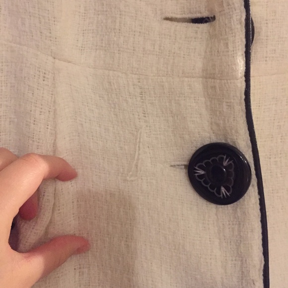 Classic White Pea-Coat - Picture 4 of 4