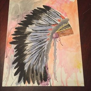 Native American Headdress painting