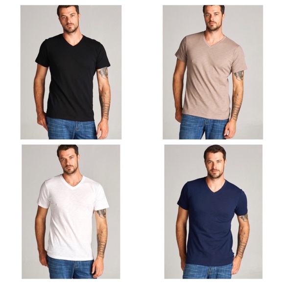 Other - Bundle of Men's Basic V-Neck Shirts