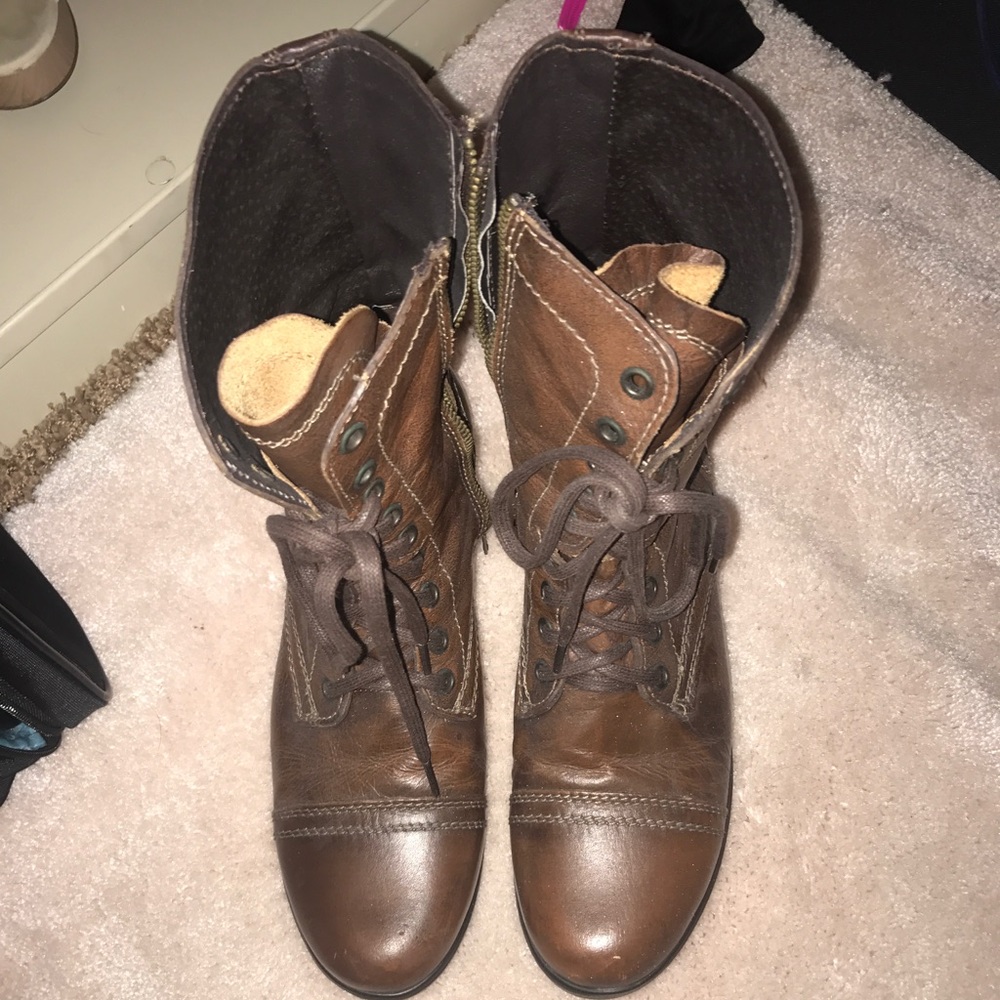 Steven Madden combat boots