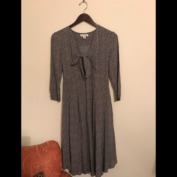 TYLHO Acadie Tie-Neck Midi Dress - Picture 3 of 4