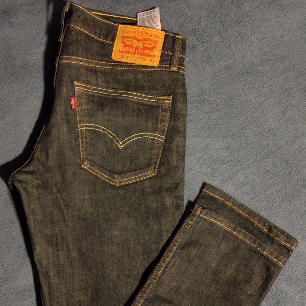 Levi's 511 Slim Blue Jeans Men's Size 32X34