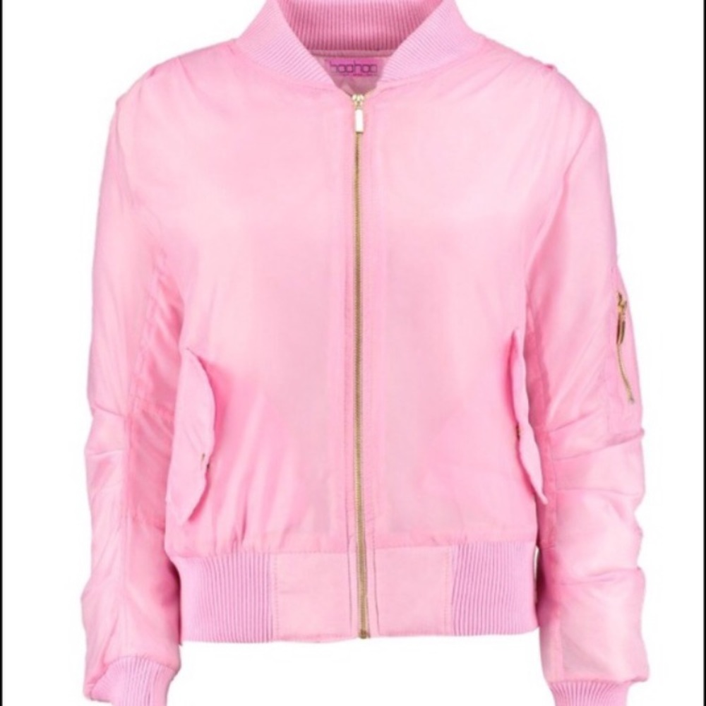 Pink bomber from boohoo