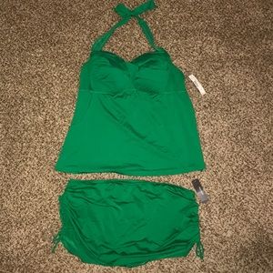 Two Piece Swim Skirt Set