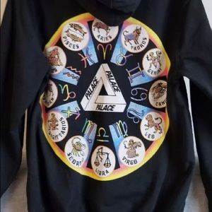 palace zodiac hoodie black