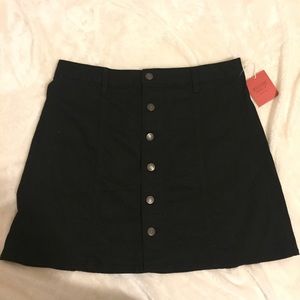 NWT✨ Black button up skirt
