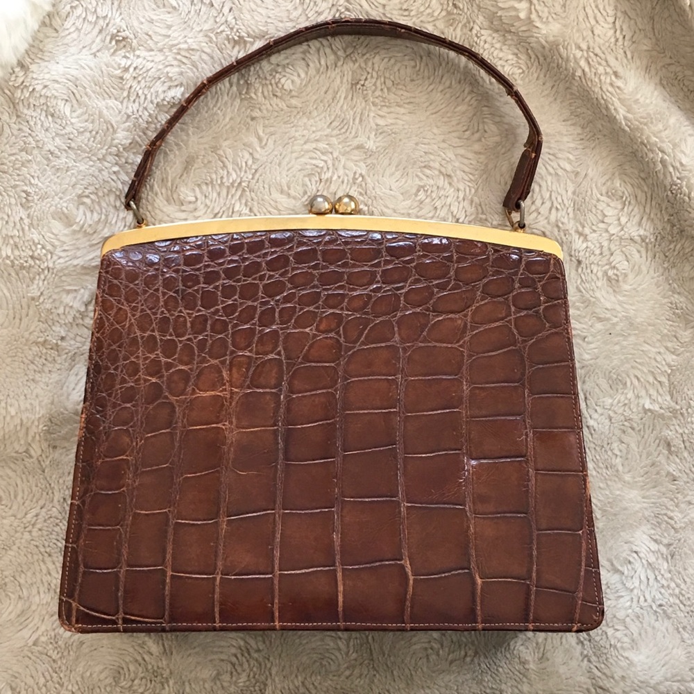 Vintage leather satchel