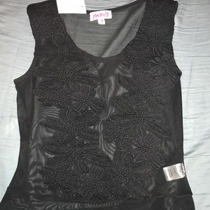 Sleeveless  Foral body suit