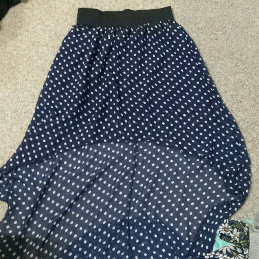 High low flowy skirt