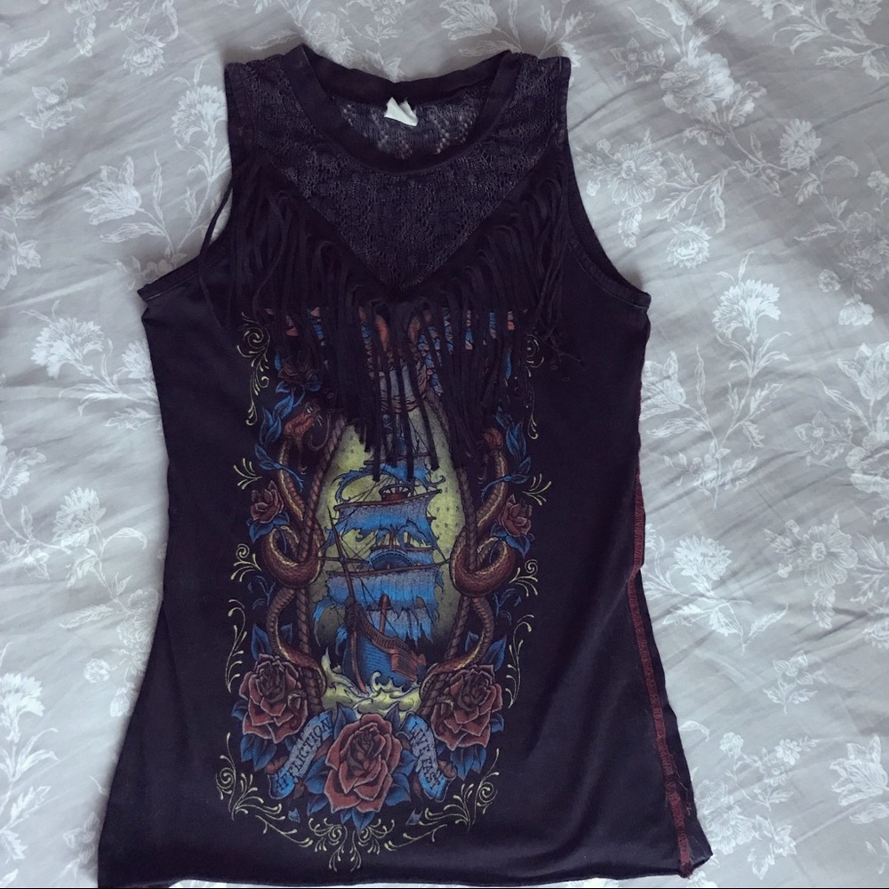Sleeveless Graphic Tee