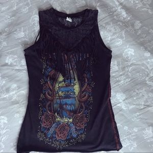 Sleeveless Graphic Tee