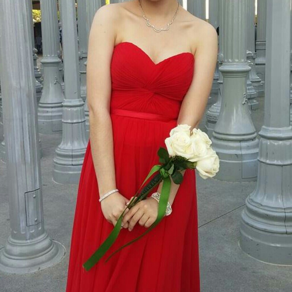 Red Flowy gown